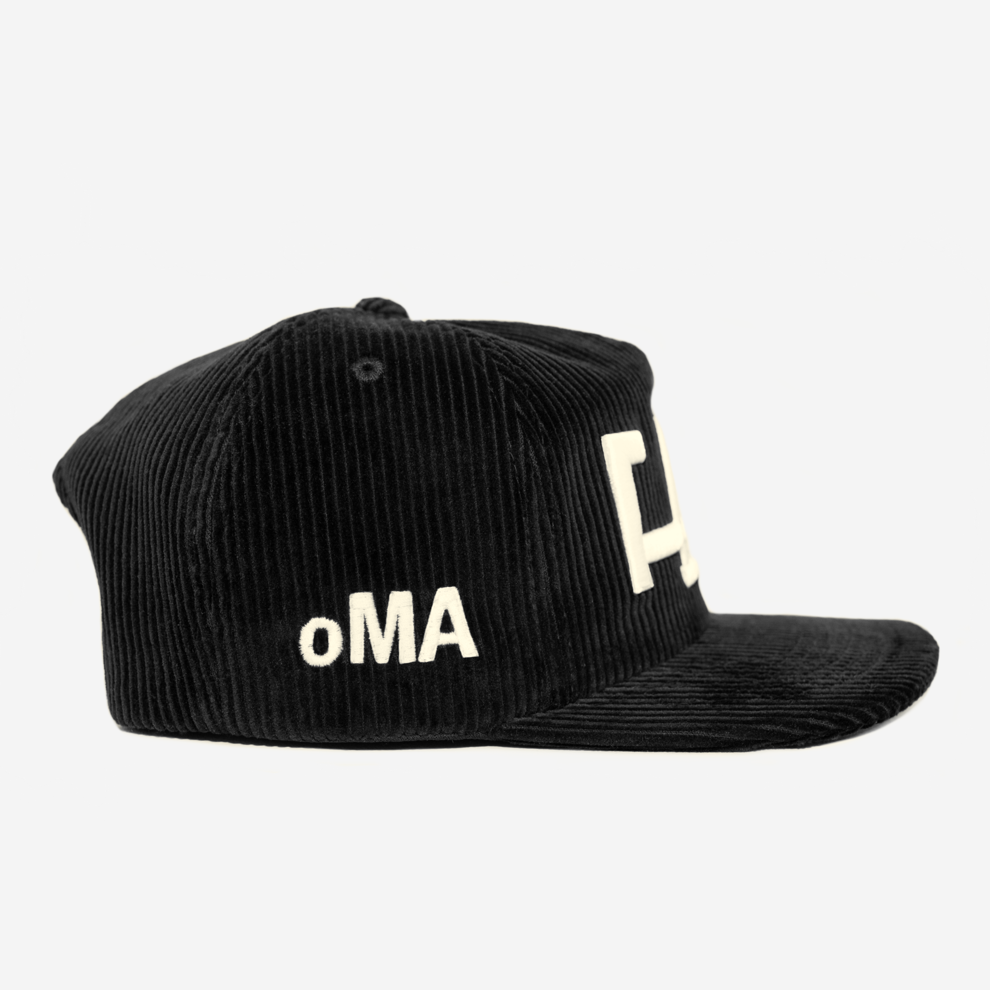 LA CORDUROY HAT (BLK/CREAM)
