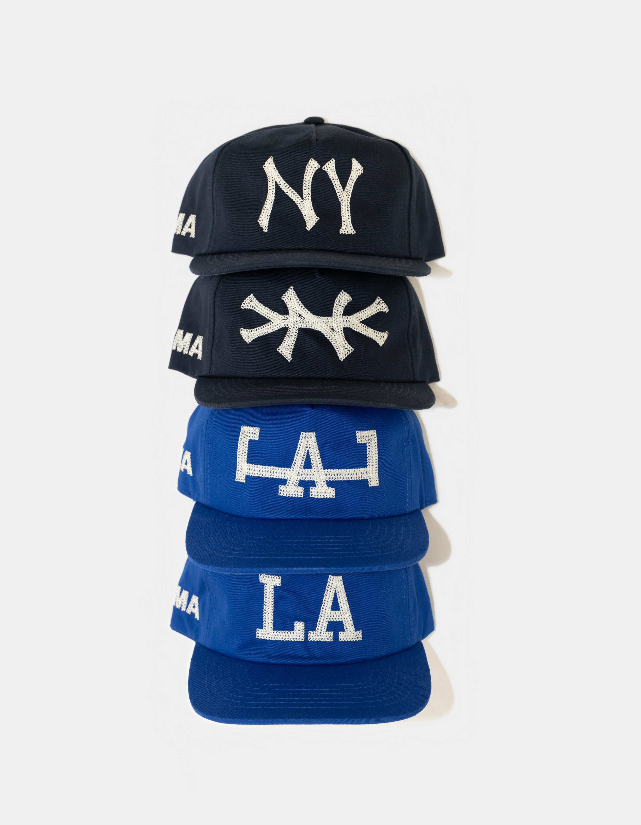 NY CHAIN STITCH HAT (NAVY)