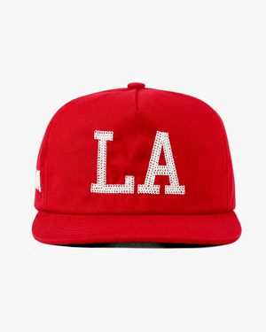 LA CHAIN STITCH HAT (RED)