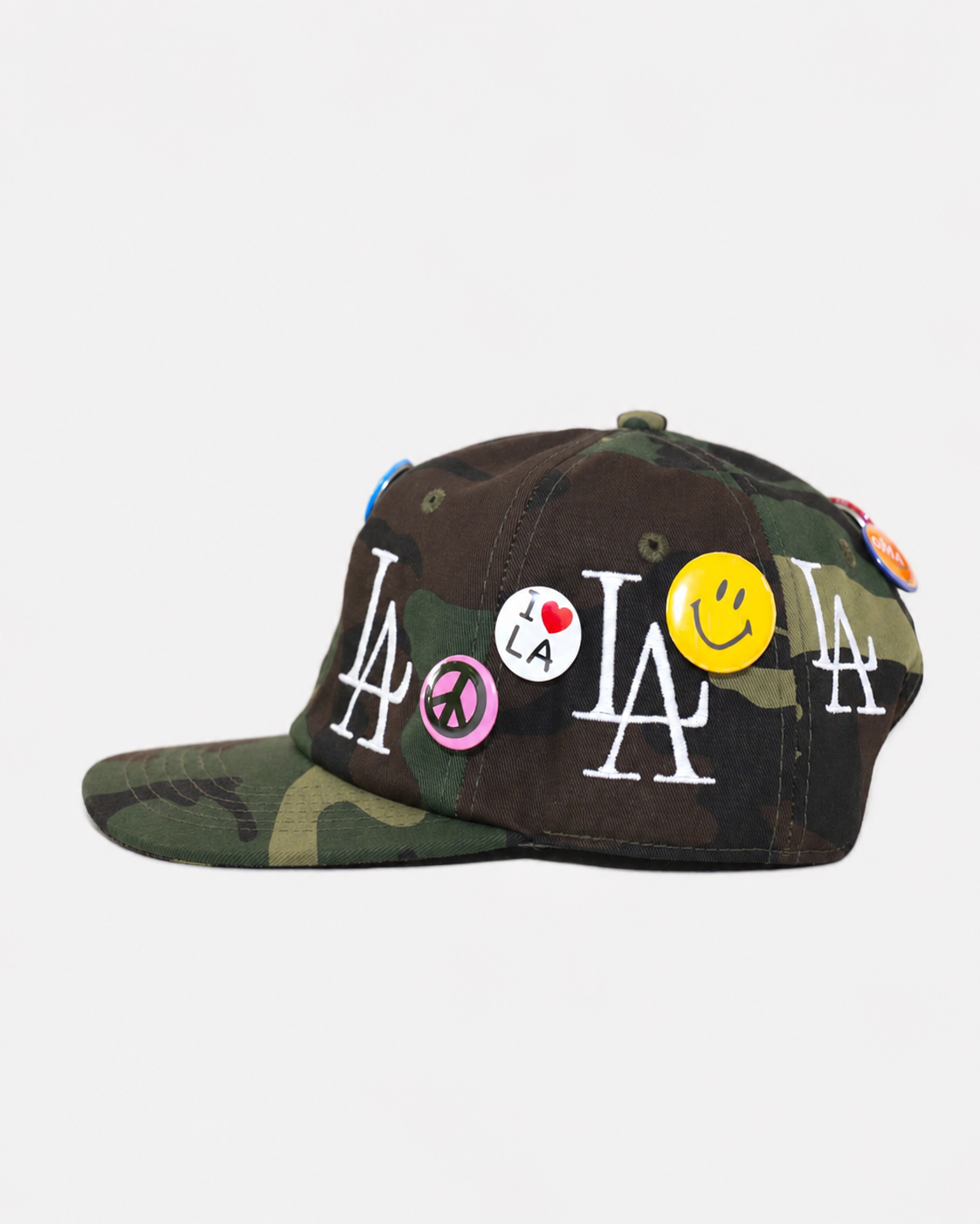 oLD LoS ANGELES BUTToN HAT (CAMo)