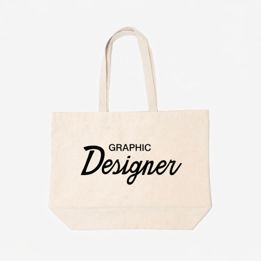 GRAPHIC DESIGNER THRoWBACK JUMBo ToTE BAG