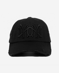 NY NY BoNES DISTRESSED HAT (TRIPLE BLACK)