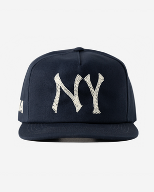 NY CHAIN STITCH HAT (NAVY)