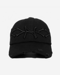 NEW YoRK CRoWN DISTRESSED HAT (TRIPLE BLACK)