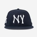 NY "I DON'T WATCH BASEBALL" FITTED HAT (BLUE)