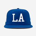 LA "I DON'T WATCH BASEBALL" FITTED HAT (BLUE)