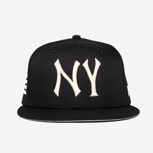 NY "I DON'T WATCH BASEBALL" FITTED HAT (CREAM)