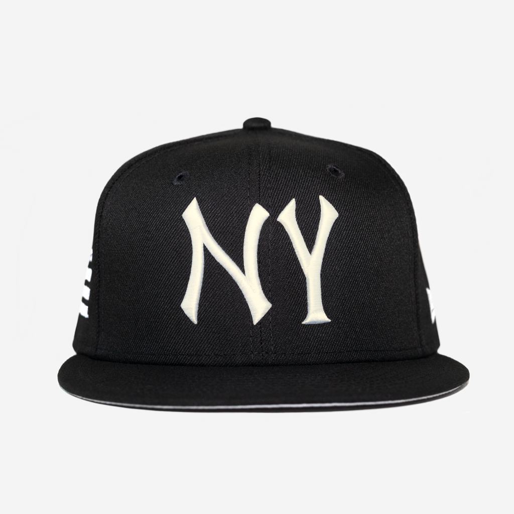 NY "I DON'T WATCH BASEBALL" FITTED HAT (CREAM)