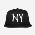 NY "I DON'T WATCH BASEBALL" FITTED HAT (CREAM)
