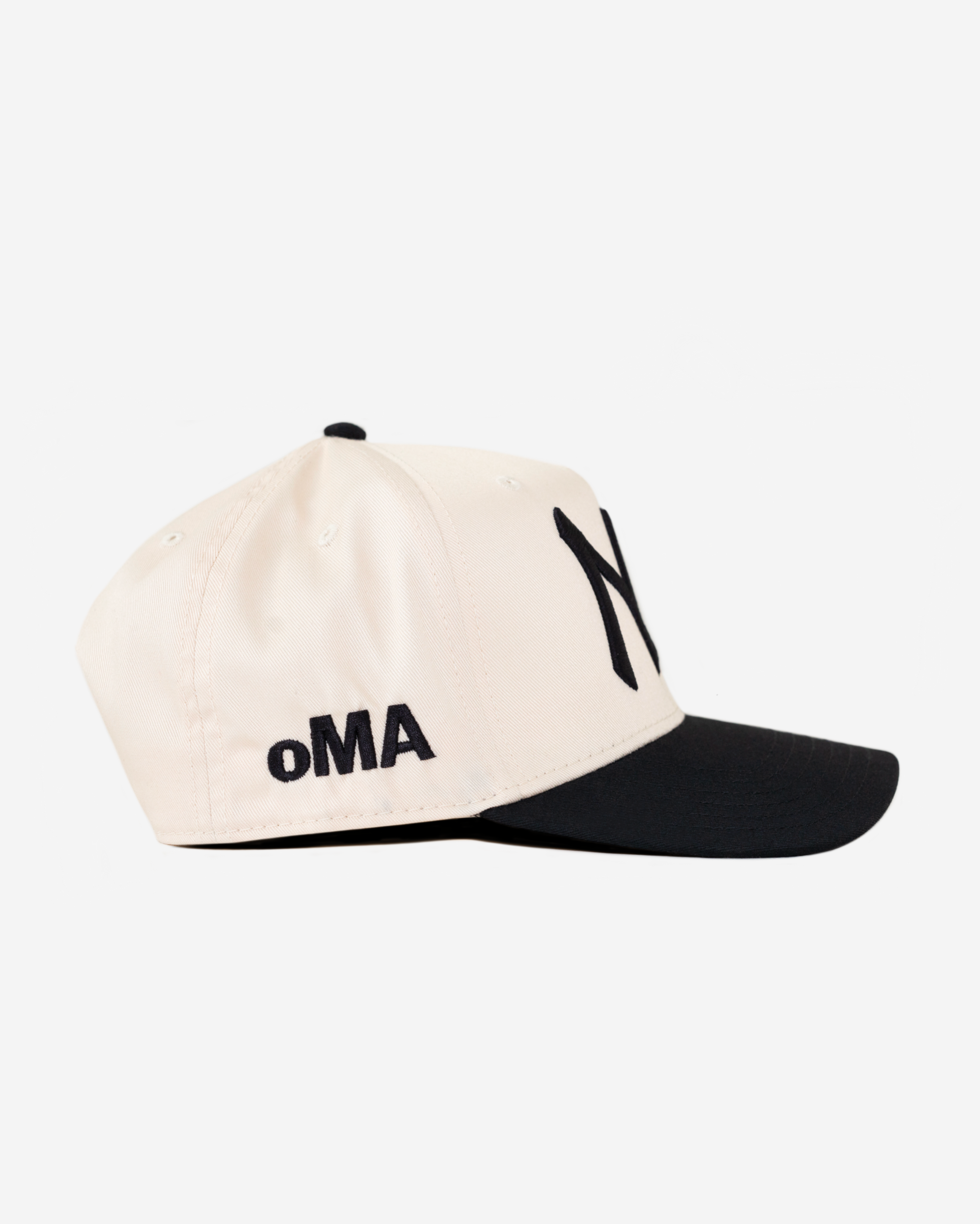 NY HAT CURVED BRIM (CREAM)