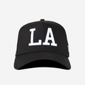 LA NEW ERA TRUCKER HAT (BLK/WHT)