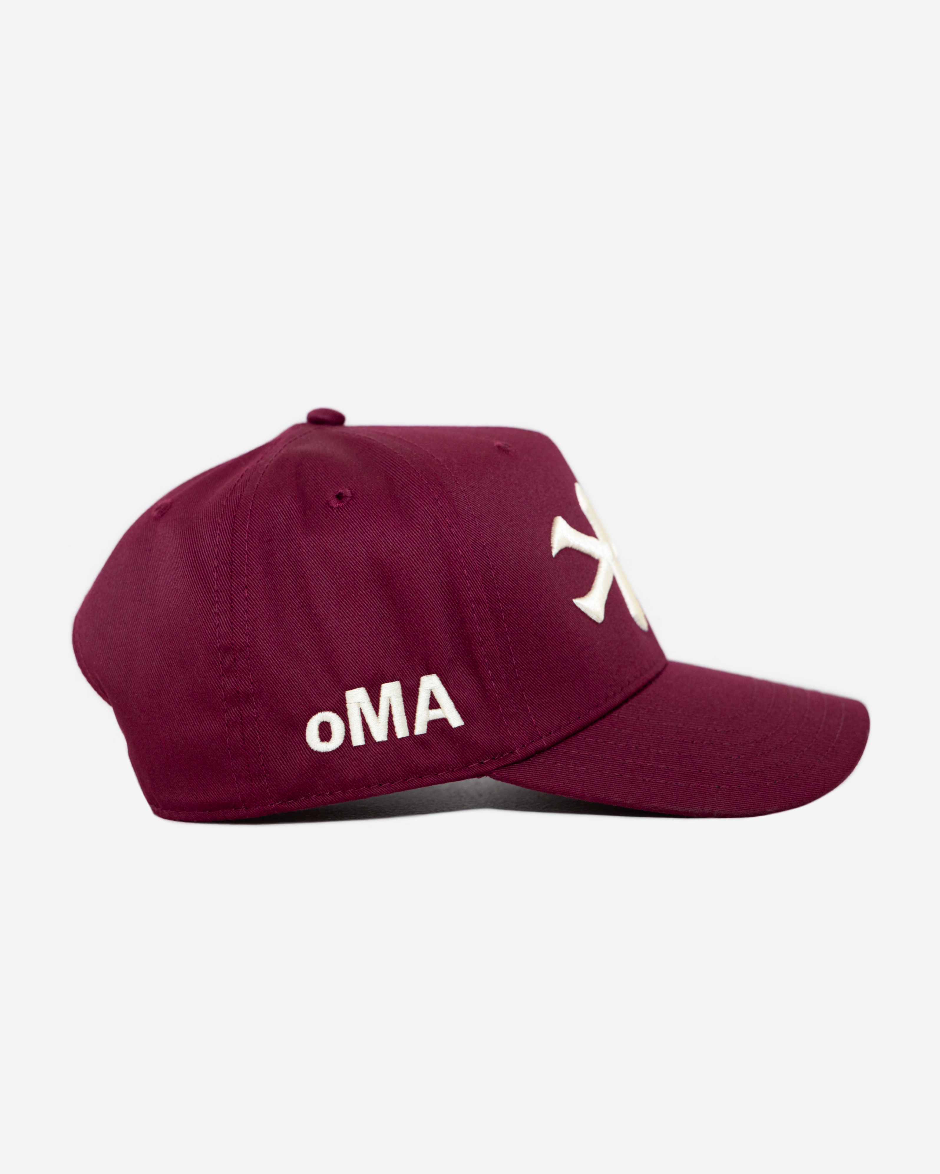 NEW YoRK HAT CURVED BRIM (BURGUNDY)