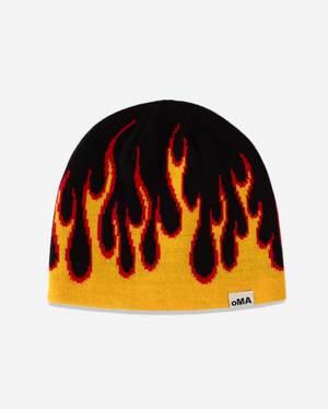 FLAME SKULLY (BLACK)