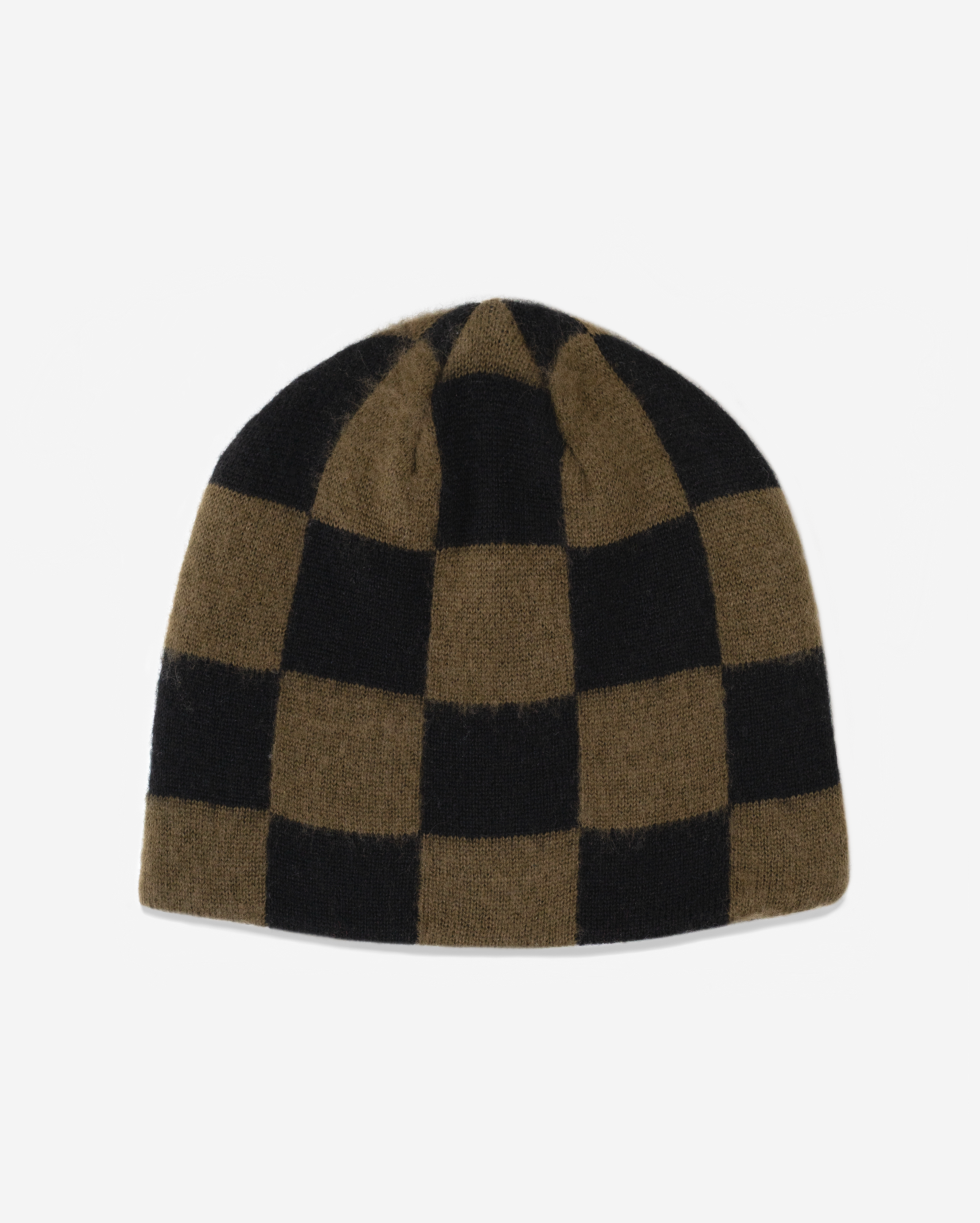 MoHAIR CHECKERED SKULLY (ARMY)
