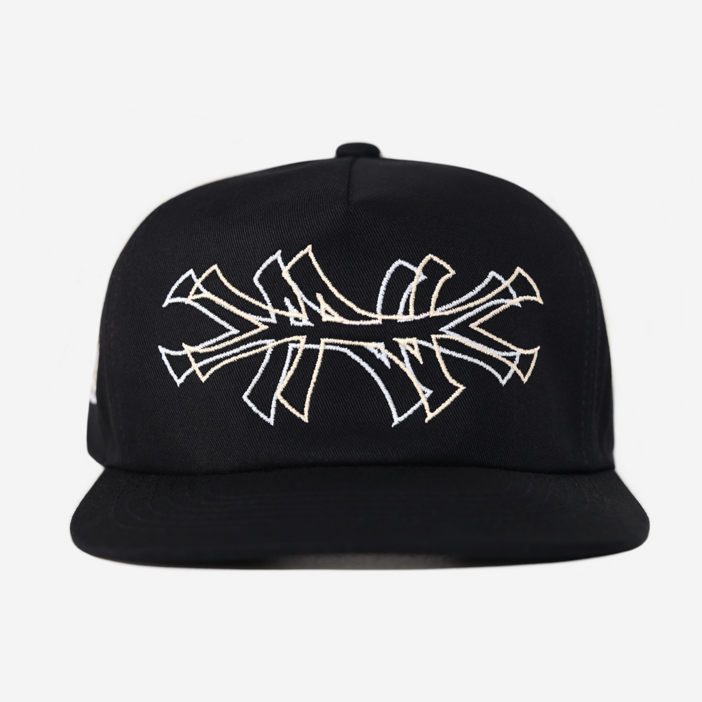 NY 2D HAT (BLK/WHT/CRM)