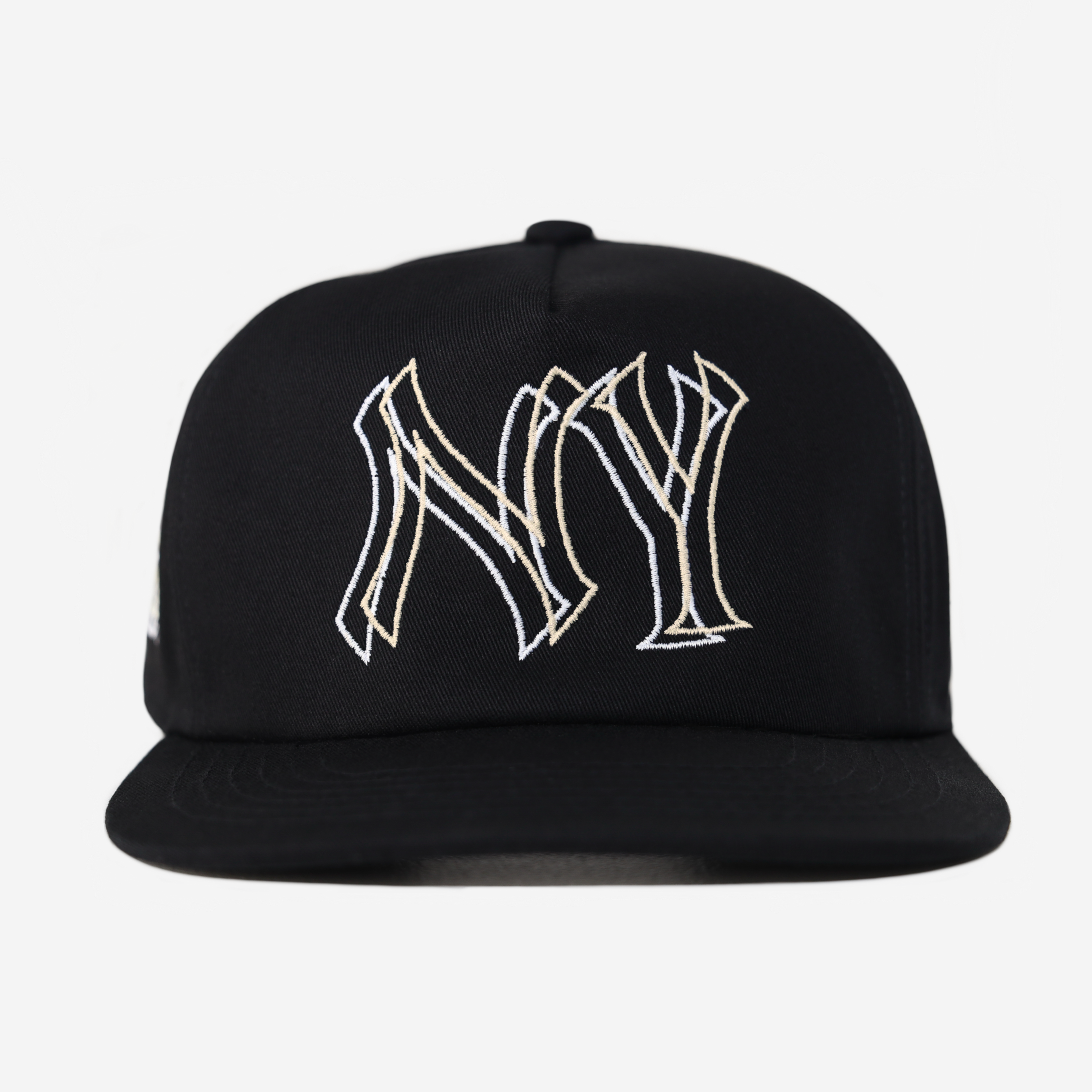 NY 2D HAT (BLK/WHT/CRM)