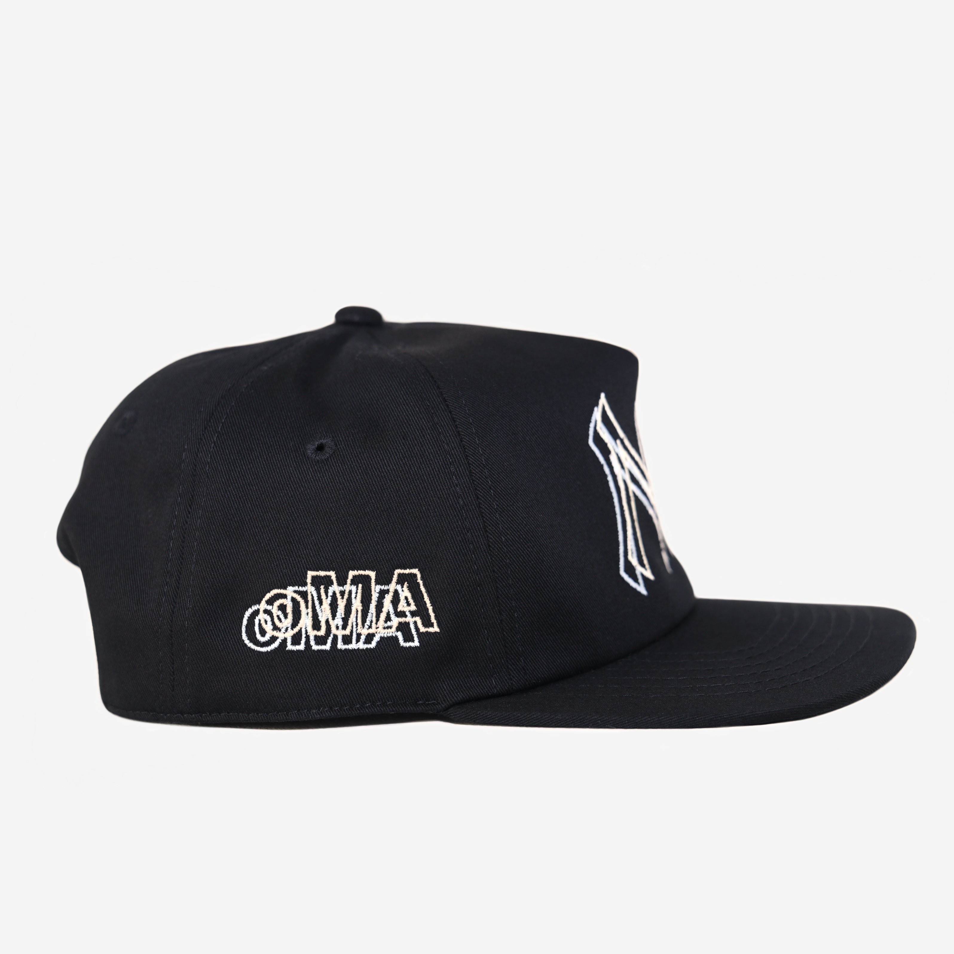 NY 2D HAT (BLK/WHT/CRM)