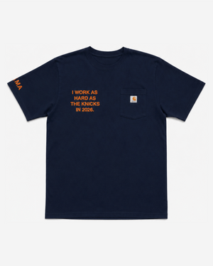 "WoRK HARD" NYK CARHARTT TEE (BLUE)