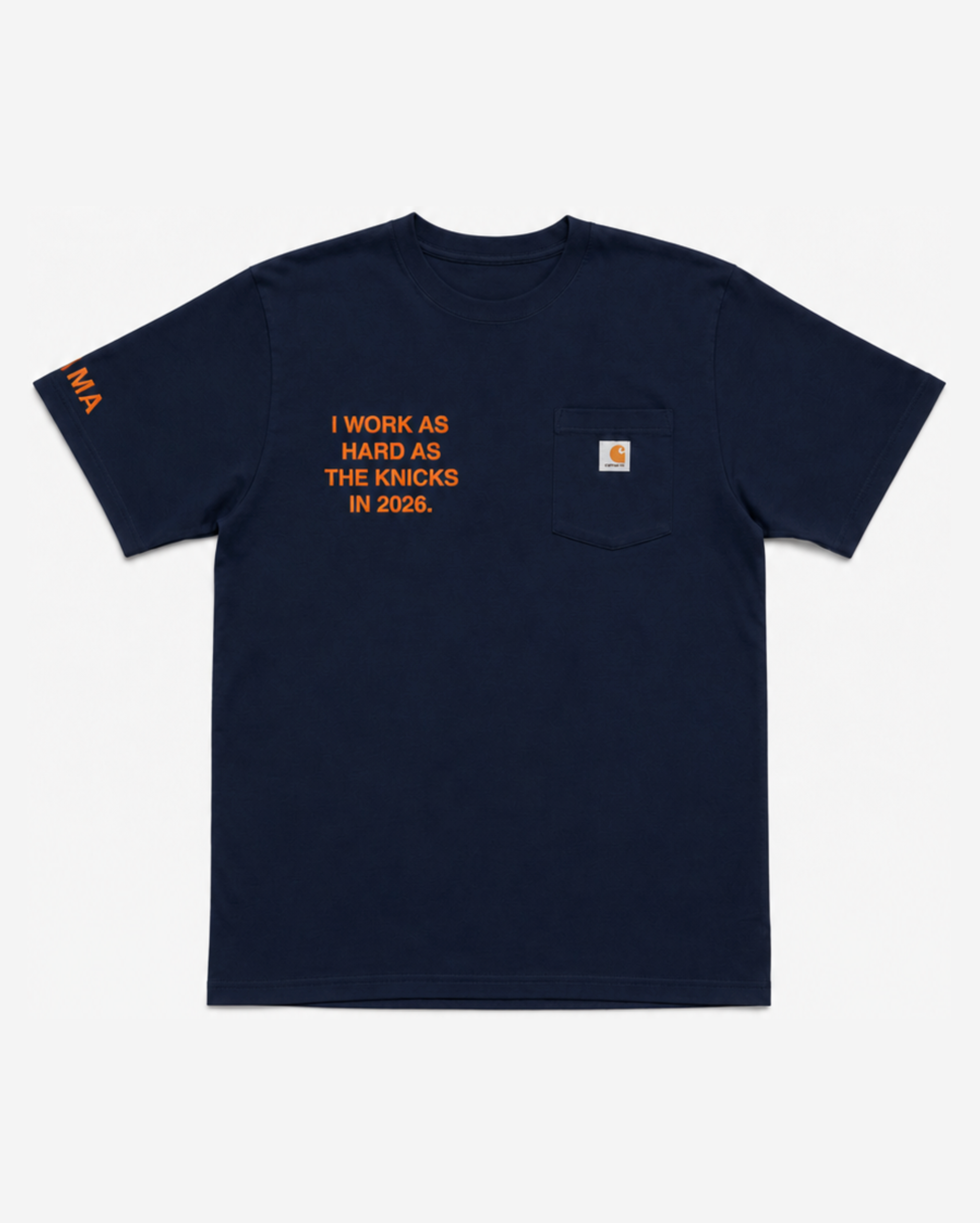 "WoRK HARD" NYK CARHARTT TEE (BLUE)