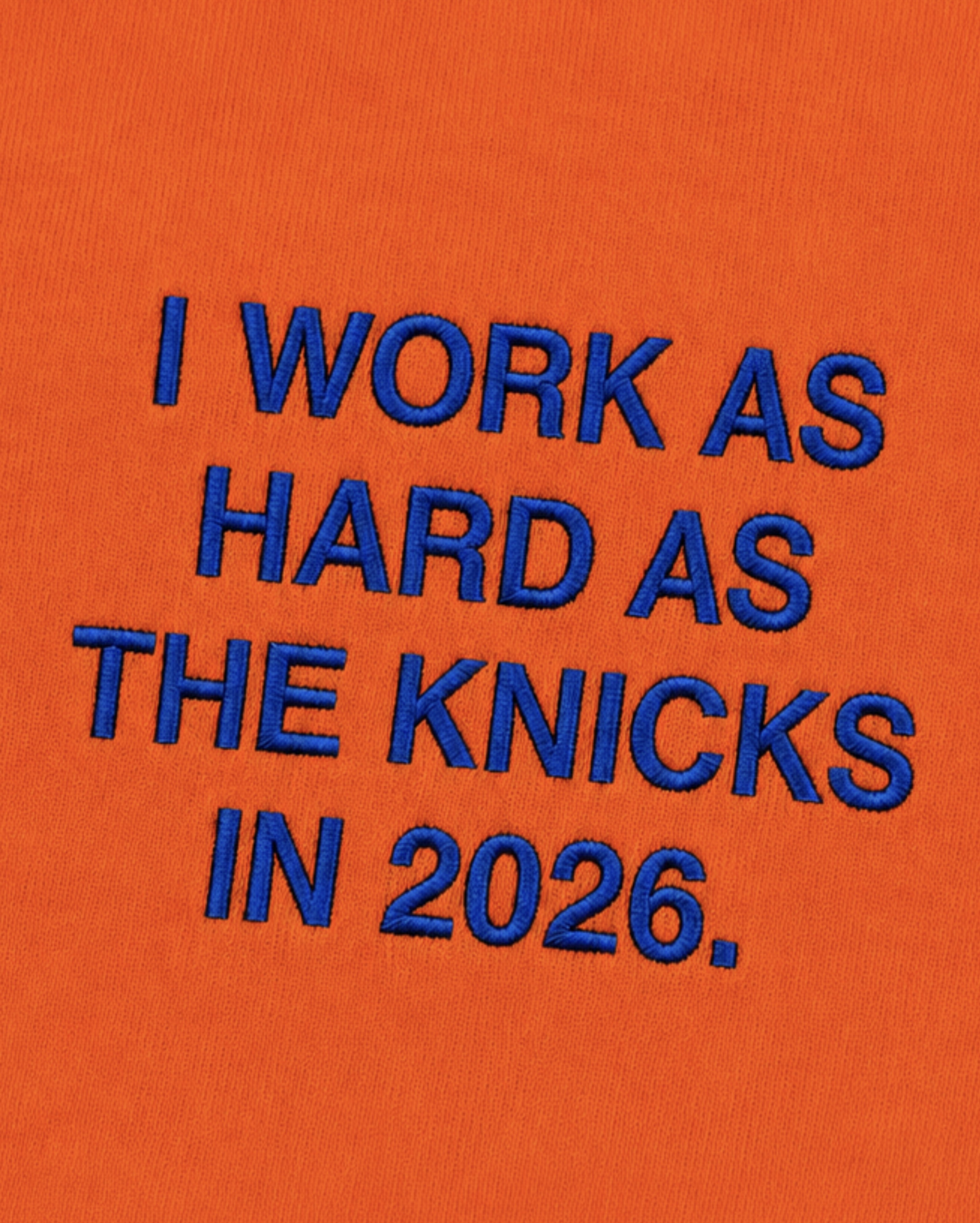 "WoRK HARD" NYK CARHARTT TEE (oRANGE)