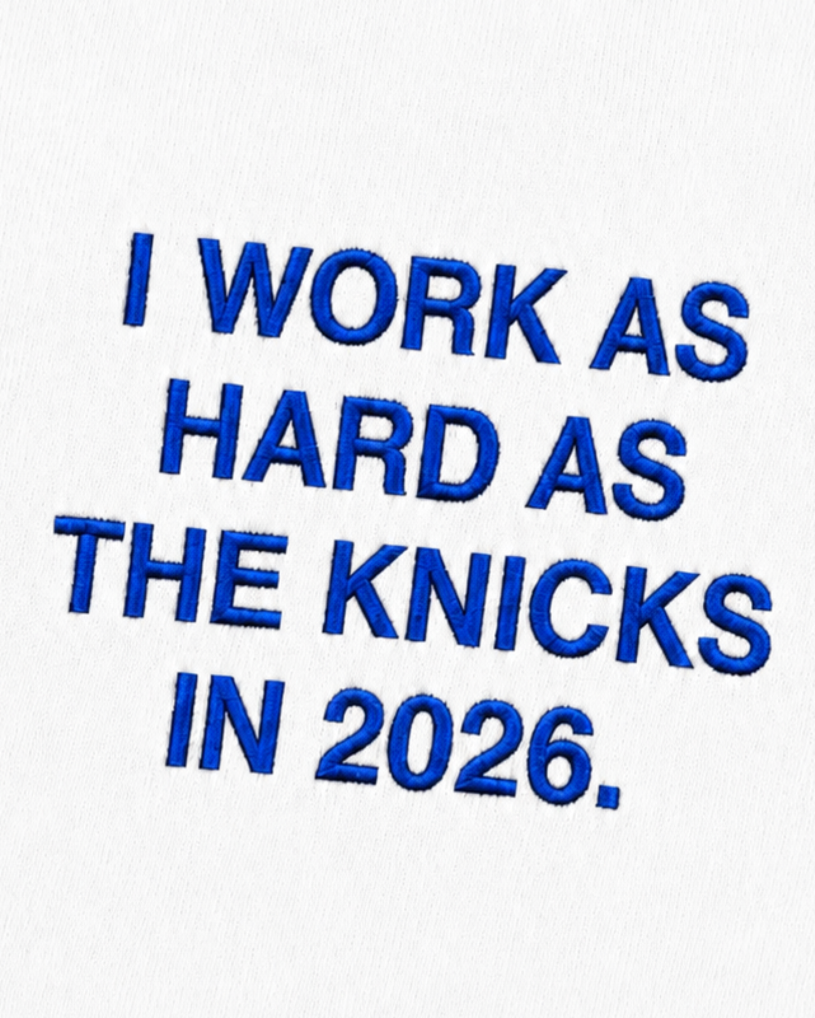 "WoRK HARD" NYK CARHARTT TEE (WHITE)