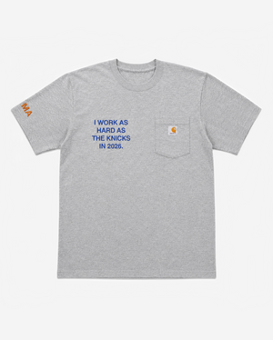 "WoRK HARD" NYK CARHARTT TEE (GREY)