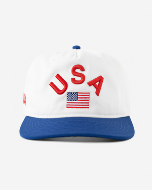 USA ARCH HAT (IVoRY/BLUE)