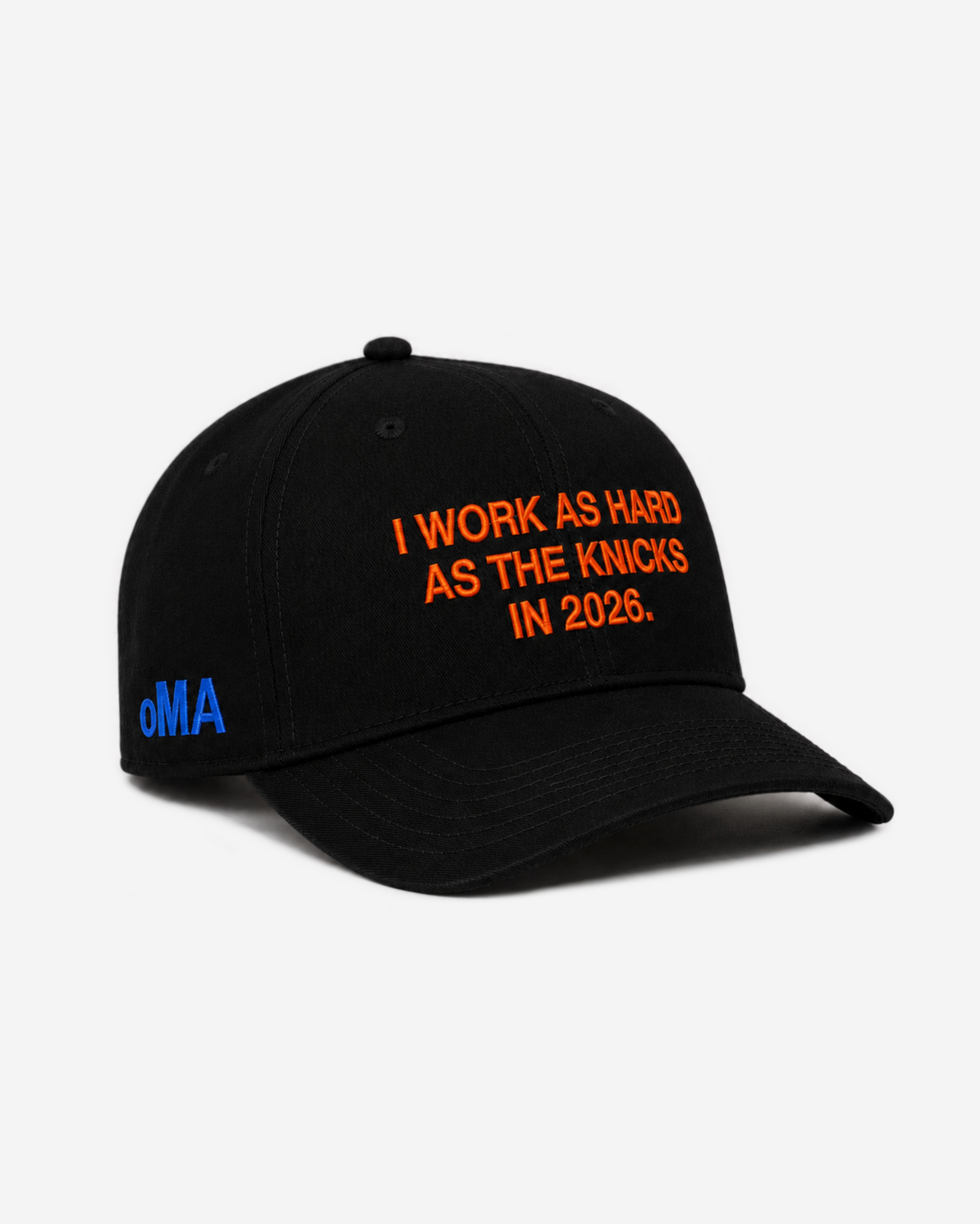 NYK "WoRK HARD" CURVED BRIM HAT (BLACK)