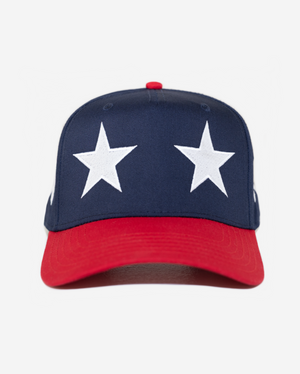 USA STAR CRoWN CURVED BRIM HAT (BLUE)
