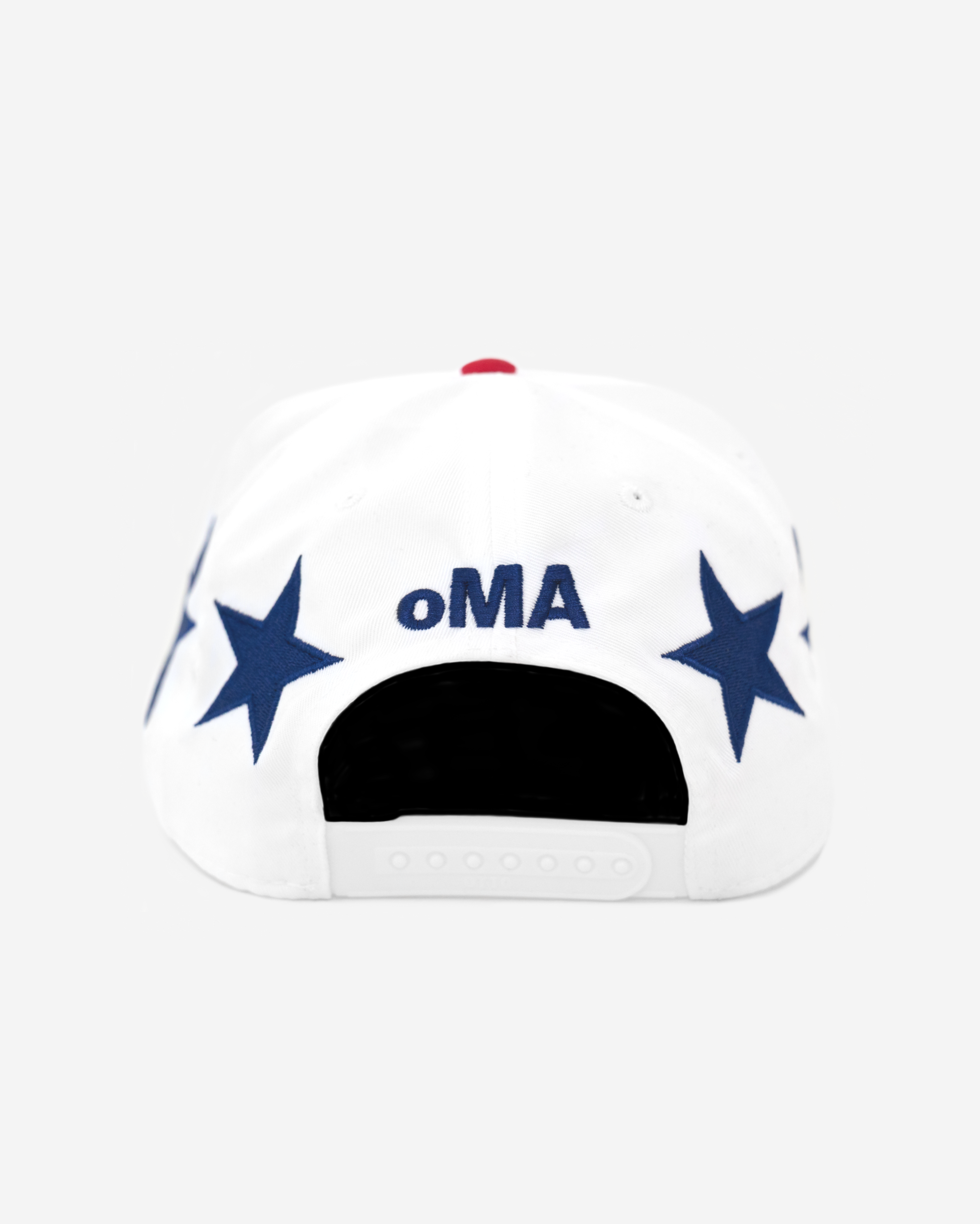 USA STAR CRoWN CURVED BRIM HAT (WHITE/RED)