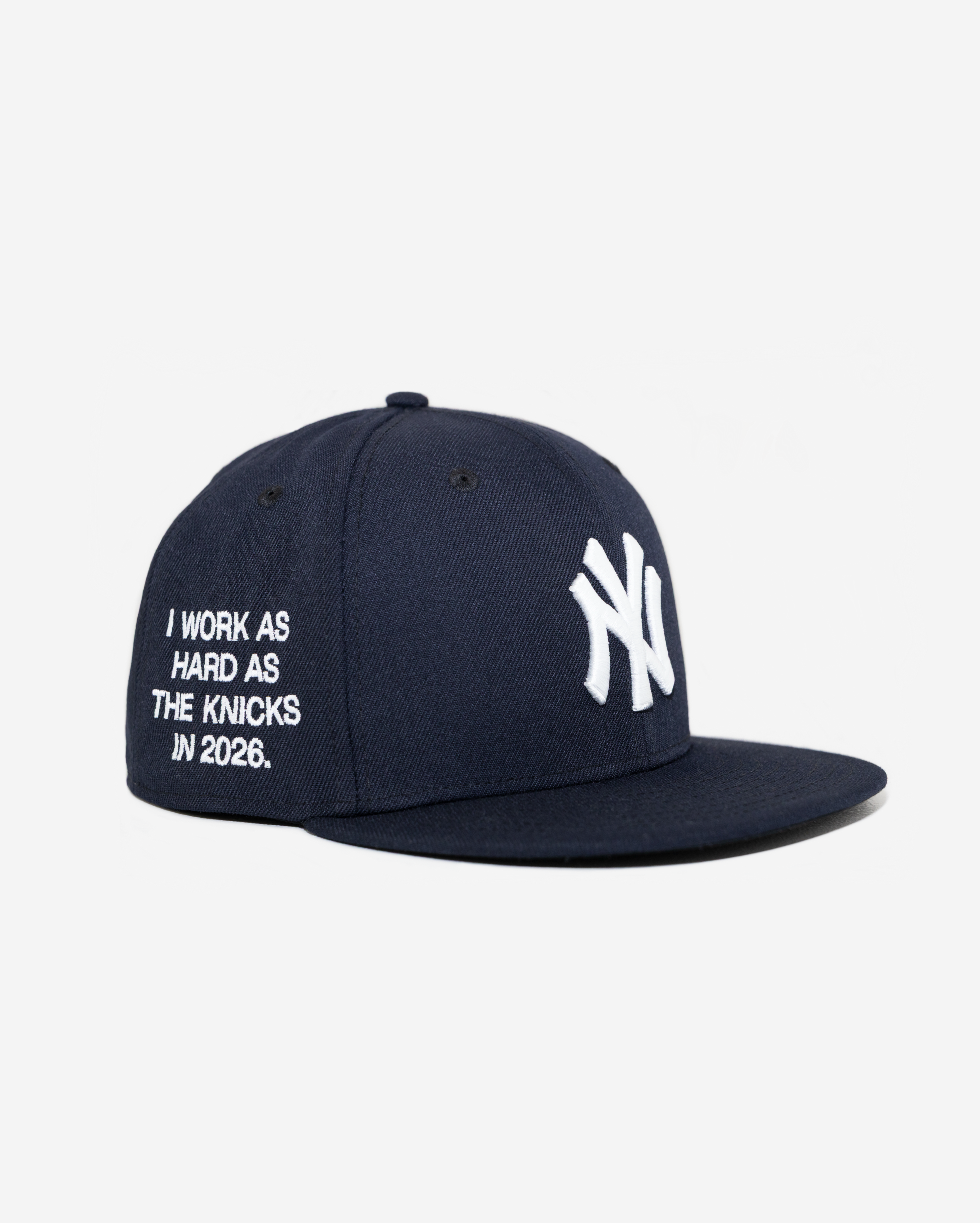 NYK "WoRK HARD" NEW YoRK YANKEES FITTED HAT (NAVY)