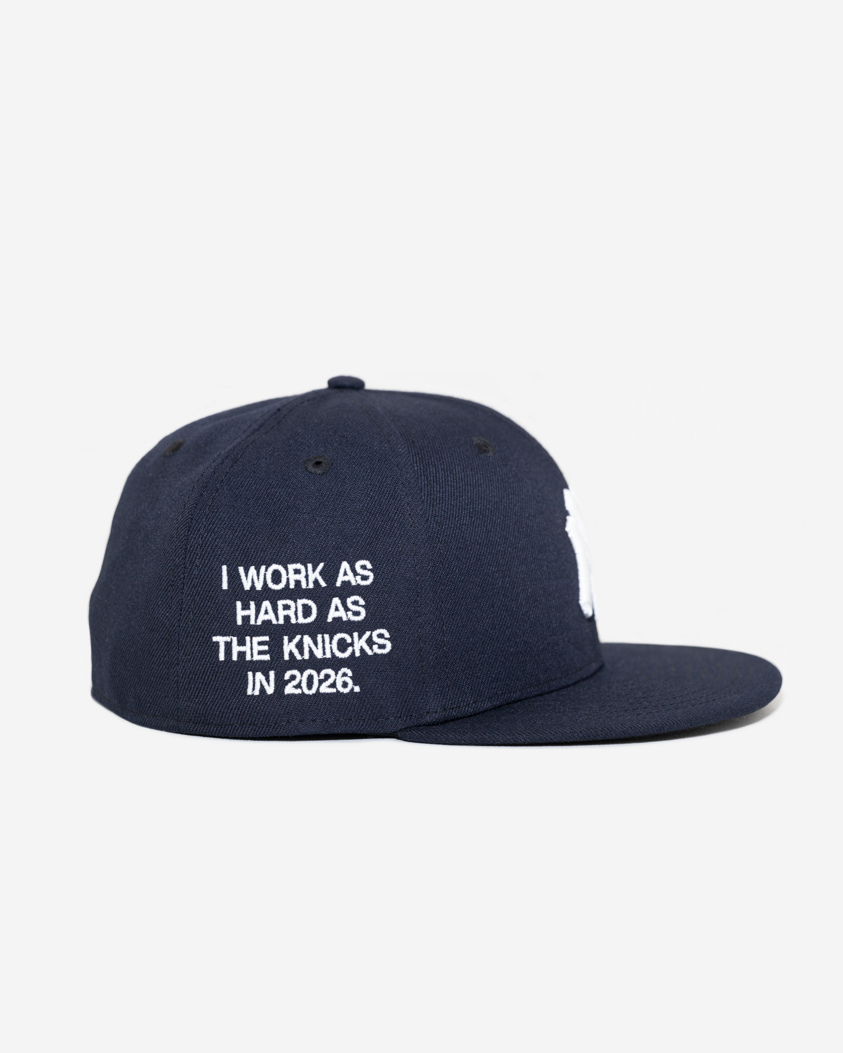 NYK "WoRK HARD" NEW YoRK YANKEES FITTED HAT (NAVY)