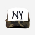 NY TRUCKER HAT (CAMO/WHT)