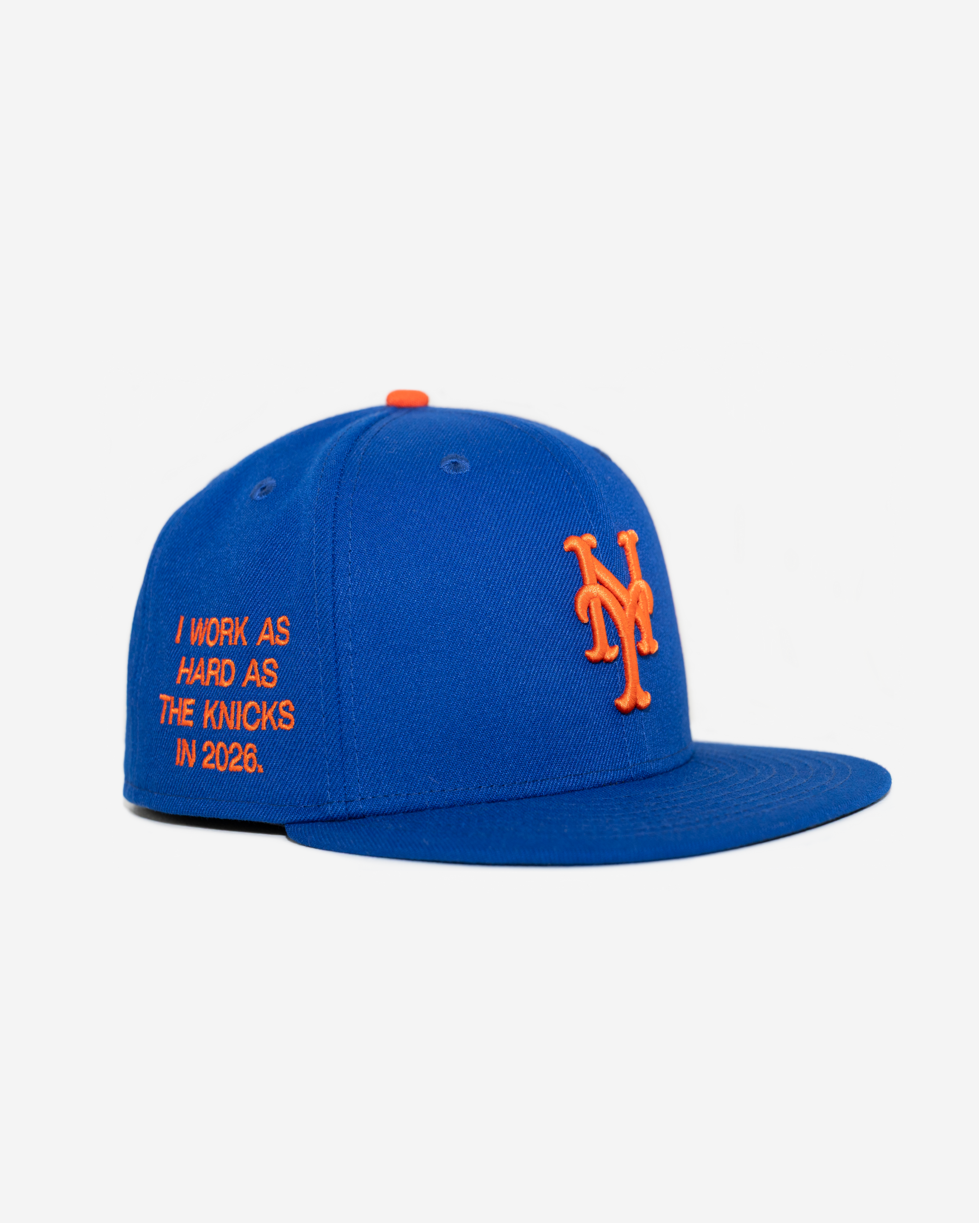NYK "WoRK HARD" NEW YoRK METS FITTED HAT (BLUE)