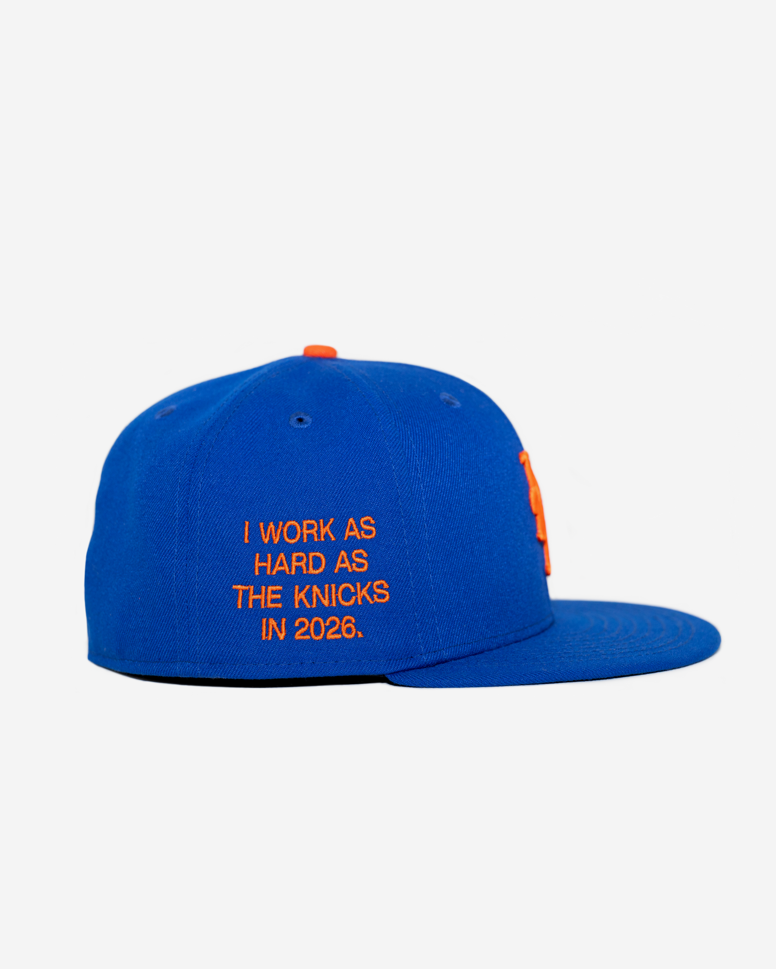 NYK "WoRK HARD" NEW YoRK METS FITTED HAT (BLUE)