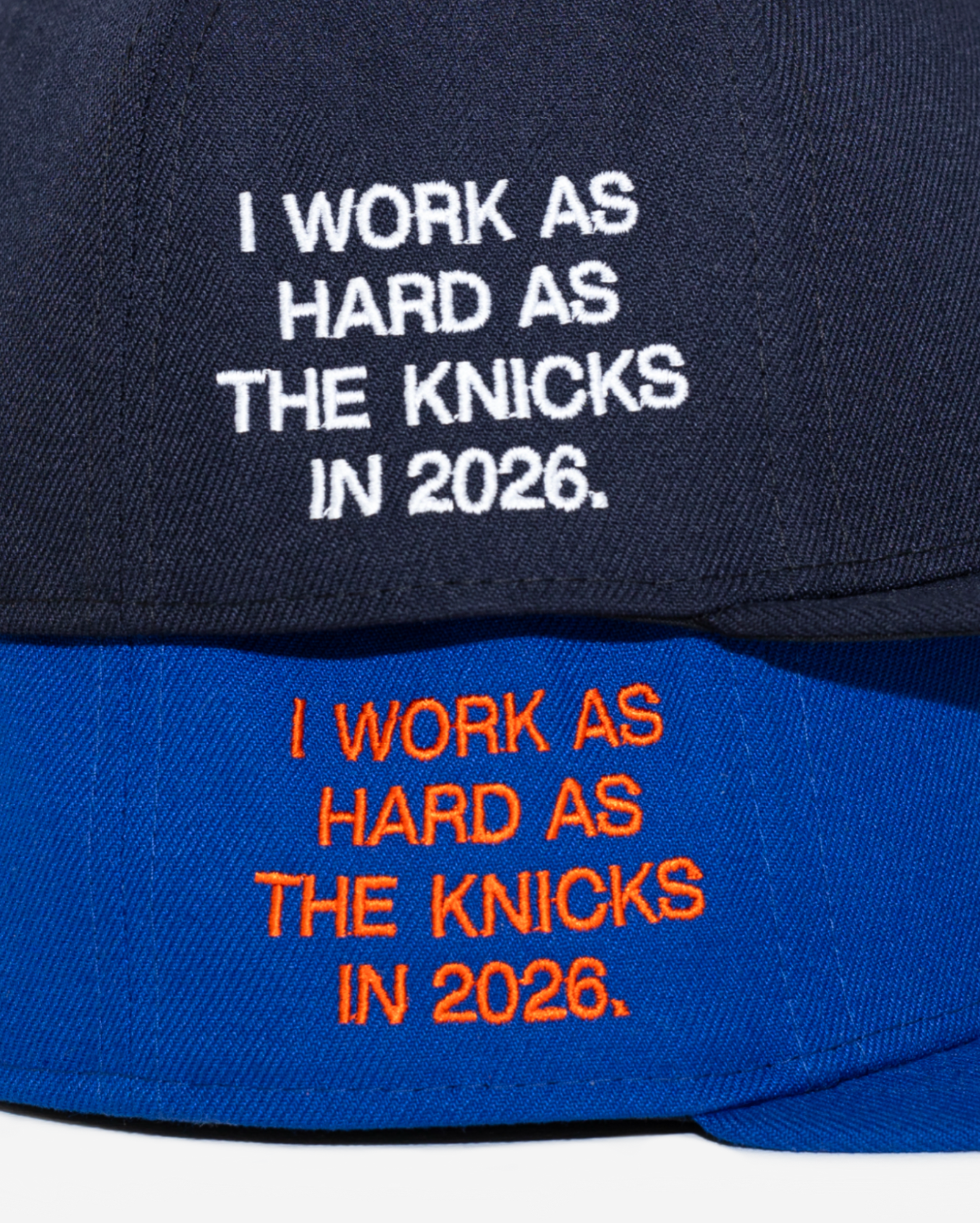 NYK "WoRK HARD" NEW YoRK YANKEES FITTED HAT (NAVY)