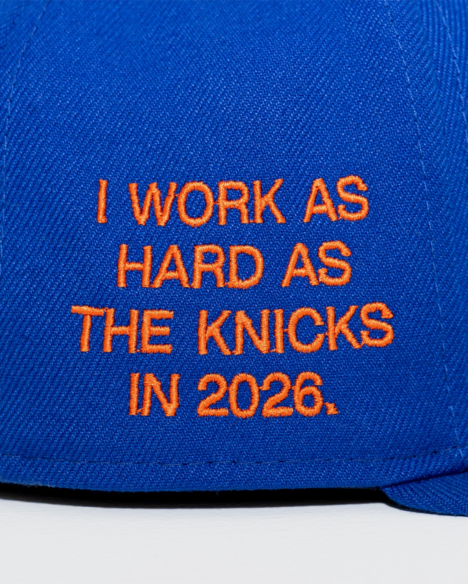 NYK "WoRK HARD" NEW YoRK METS FITTED HAT (BLUE)