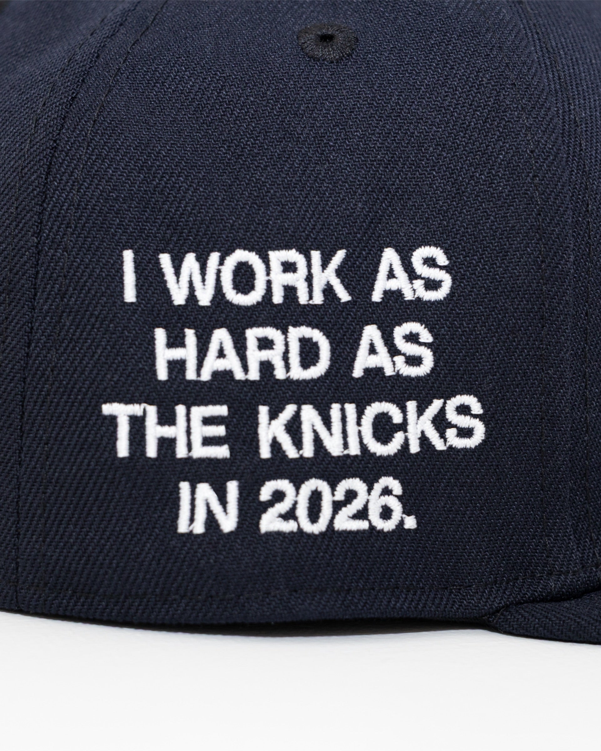 NYK "WoRK HARD" NEW YoRK YANKEES FITTED HAT (NAVY)