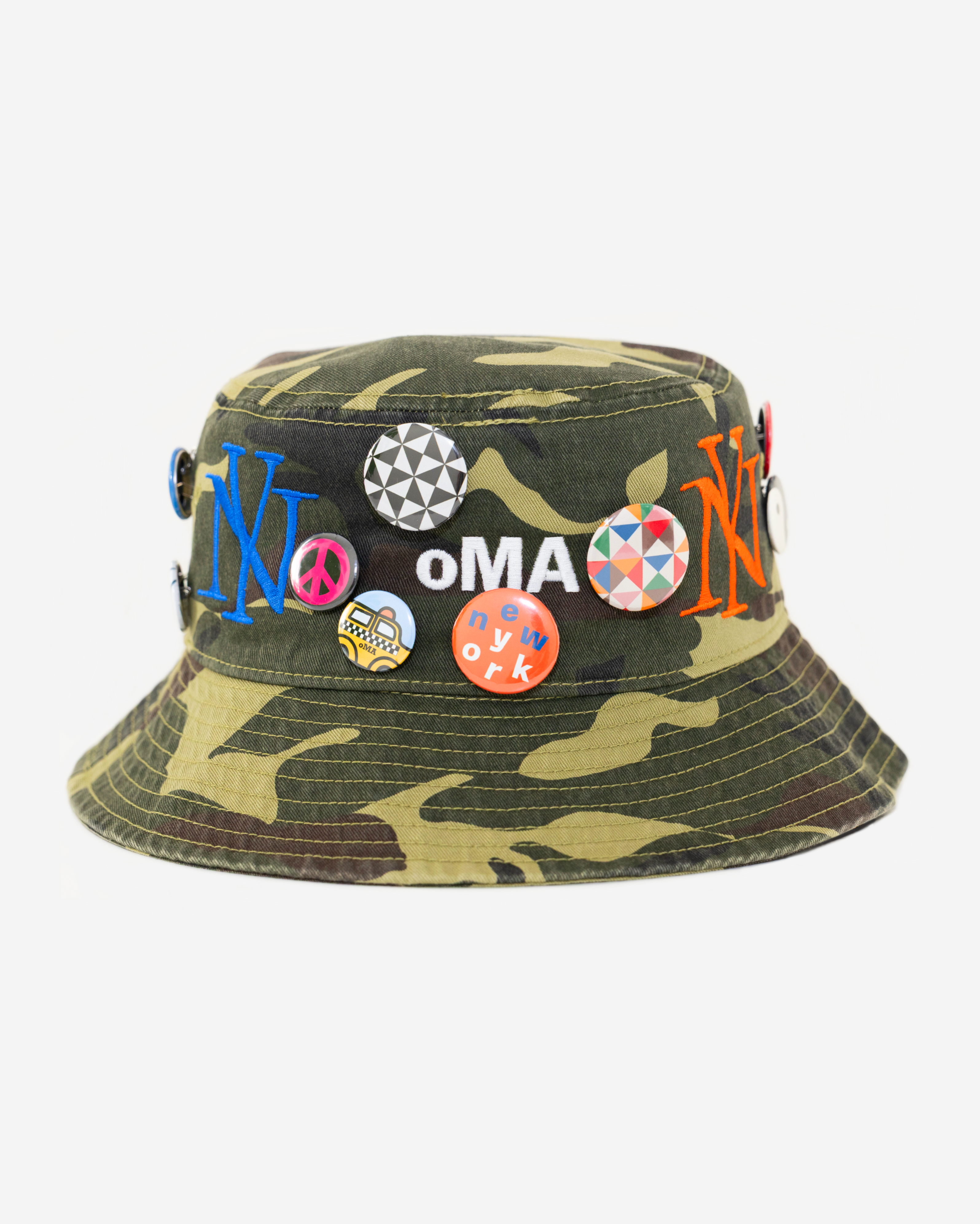oLD NEW YoRK PIN BUCKET HAT (CAMo/MULTI)