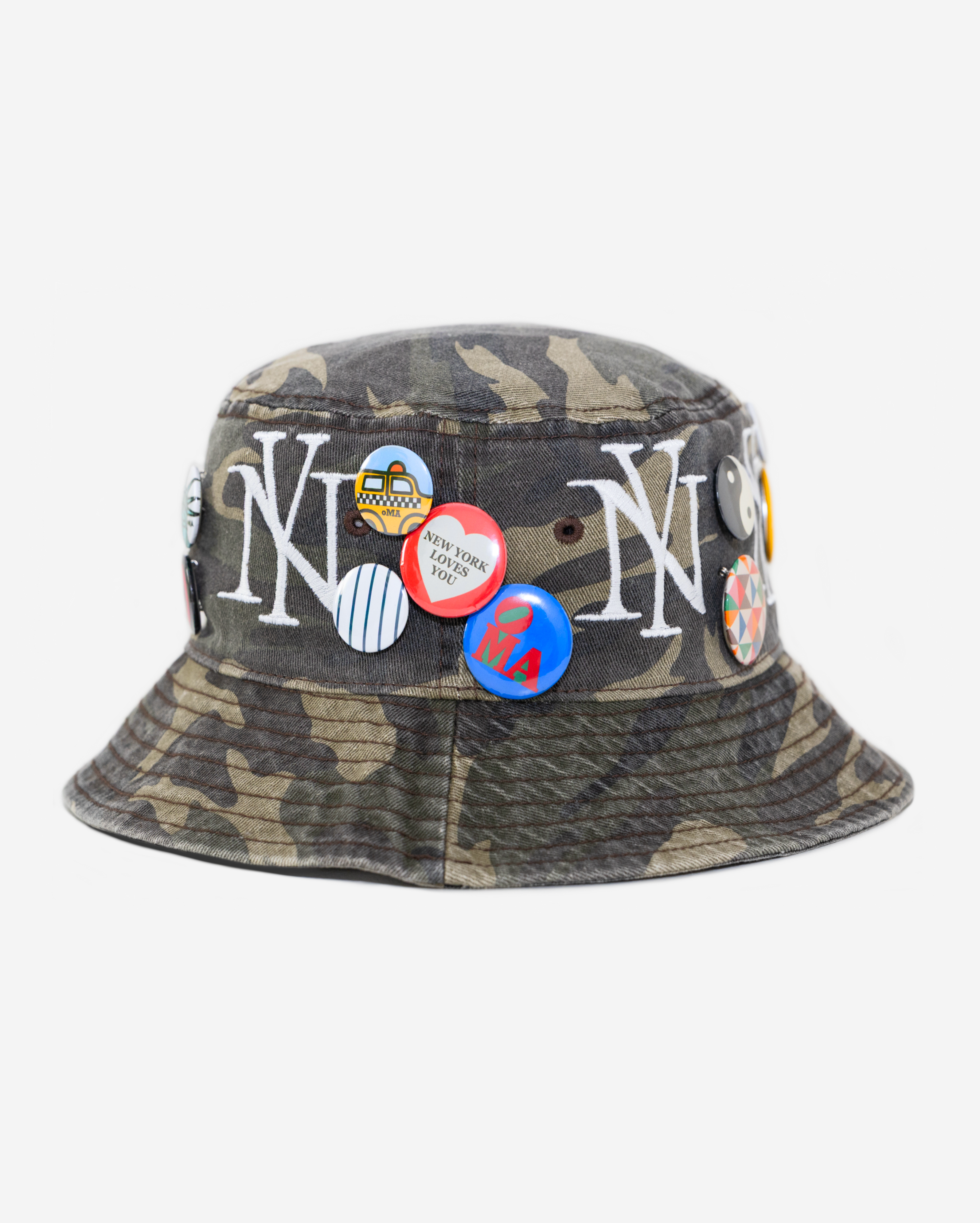 oLD NEW YoRK PIN BUCKET HAT (VINTAGE CAMo)