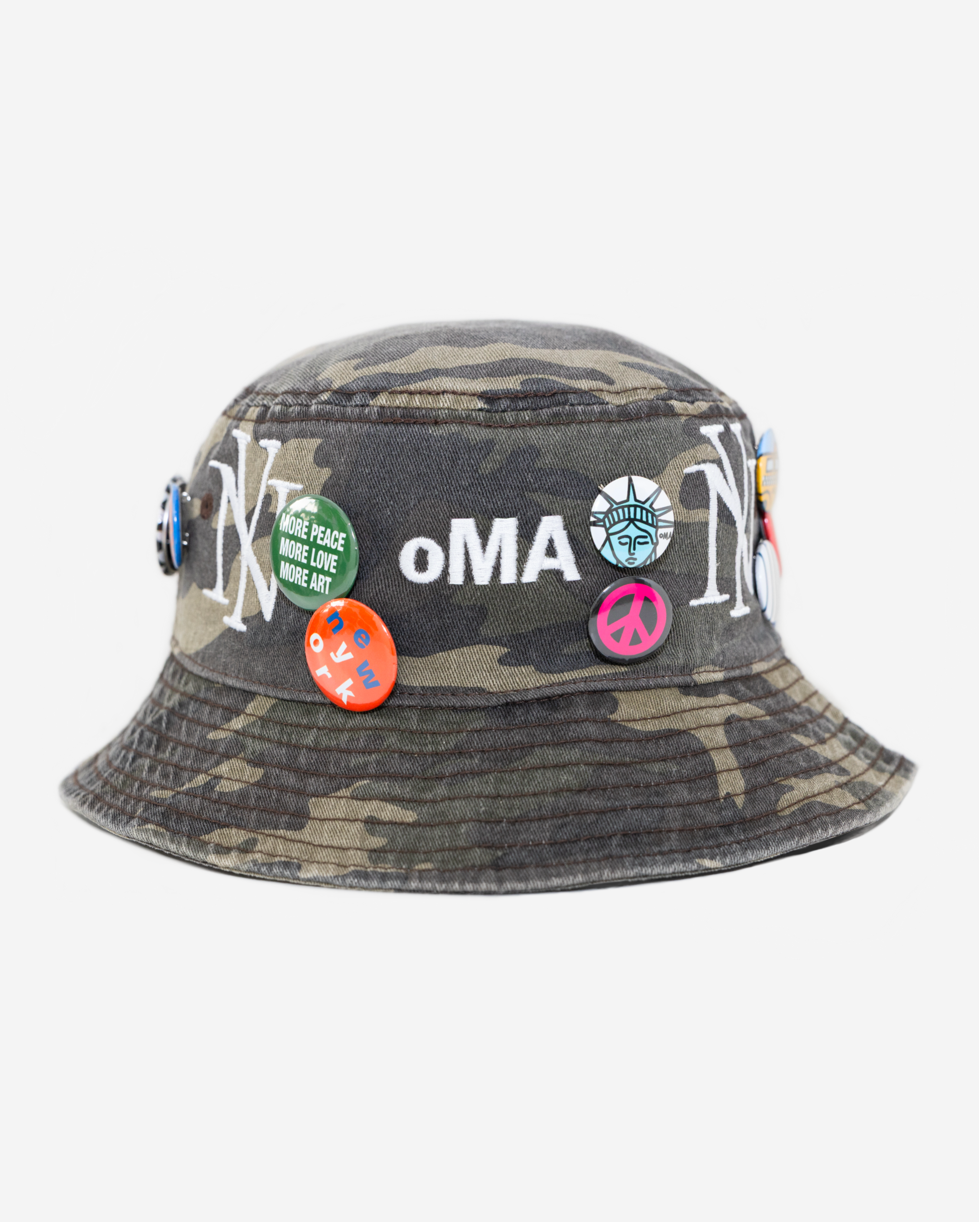 oLD NEW YoRK PIN BUCKET HAT (VINTAGE CAMo)