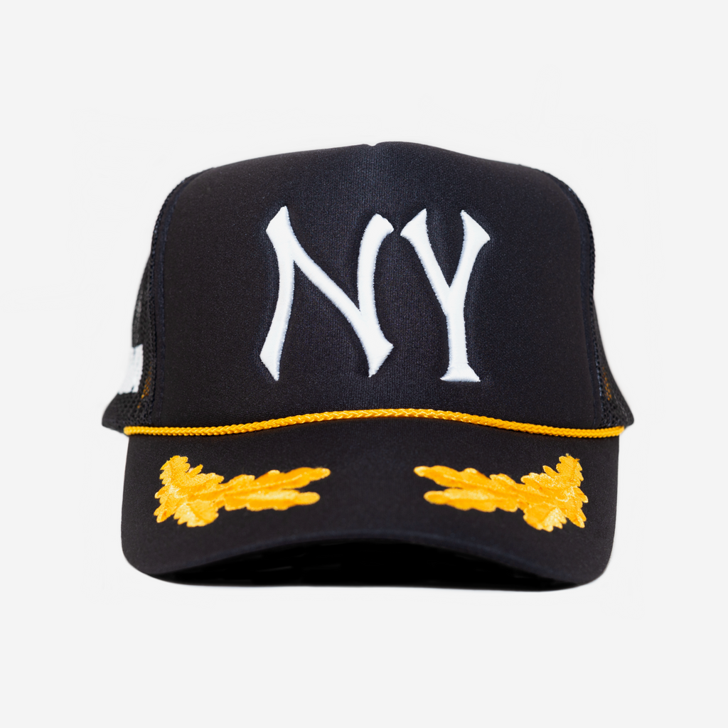 NY TRUCKER HAT (GOLD LEAF)