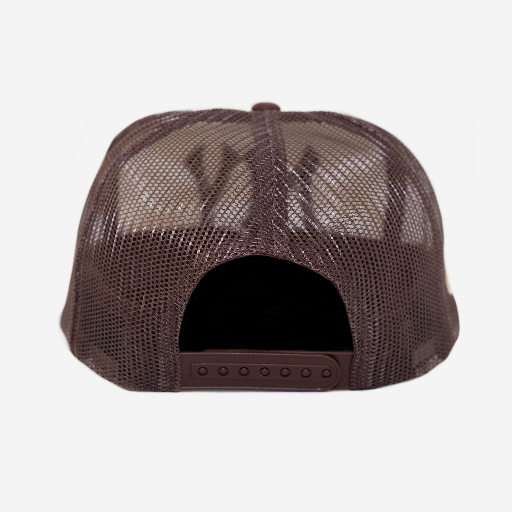 NY TRUCKER HAT (CREAM/BRWN)