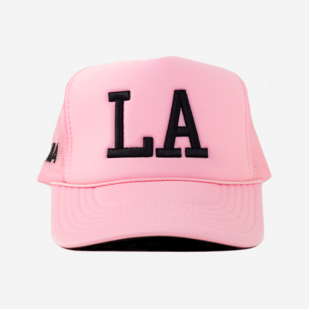 LA TRUCKER HAT (PINK)