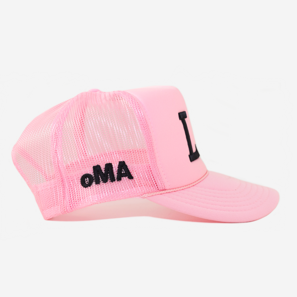 LA TRUCKER HAT (PINK)