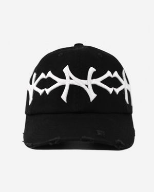 NEW YoRK CRoWN DISTRESSED HAT (BLACK)