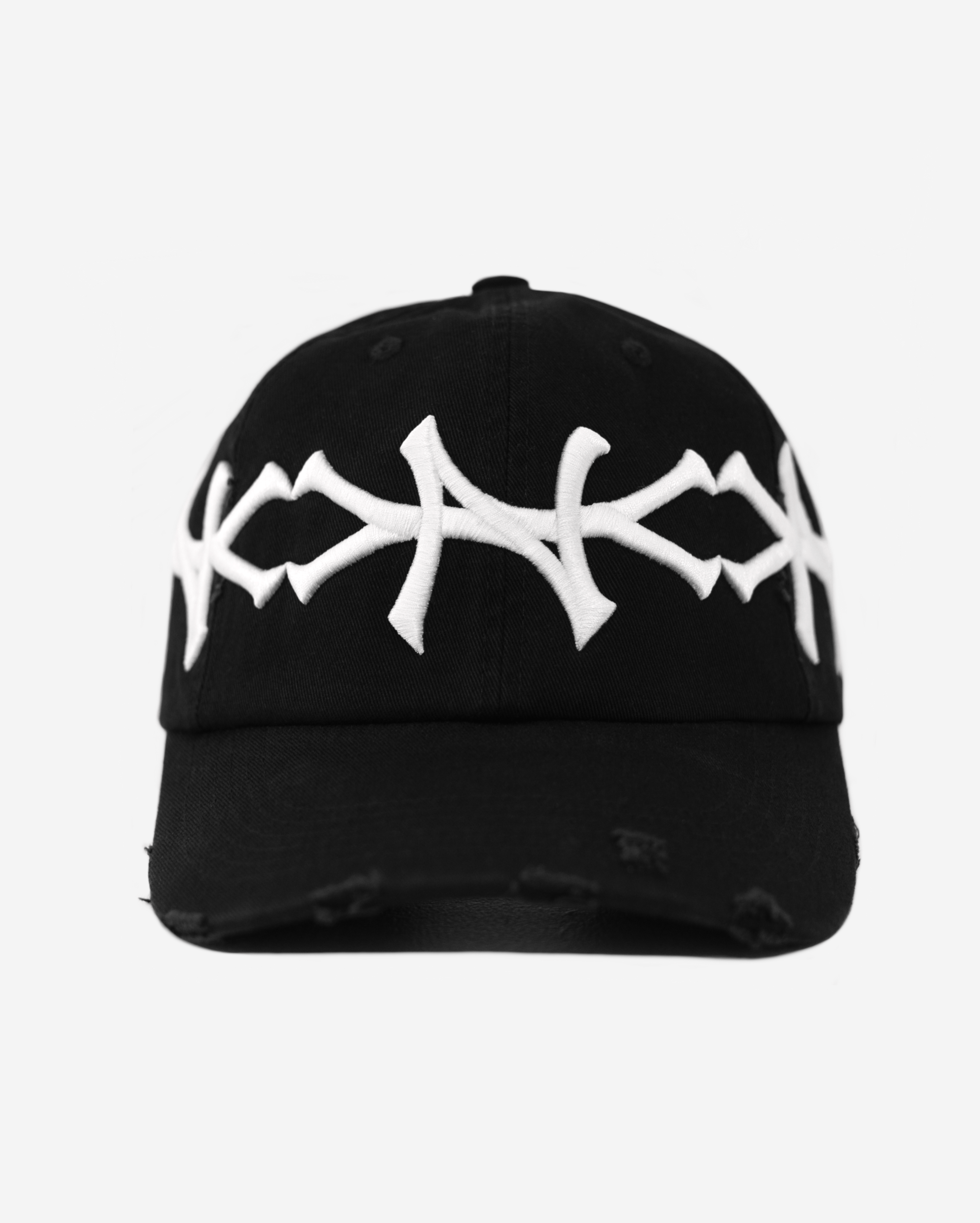 NEW YoRK CRoWN DISTRESSED HAT (BLACK)