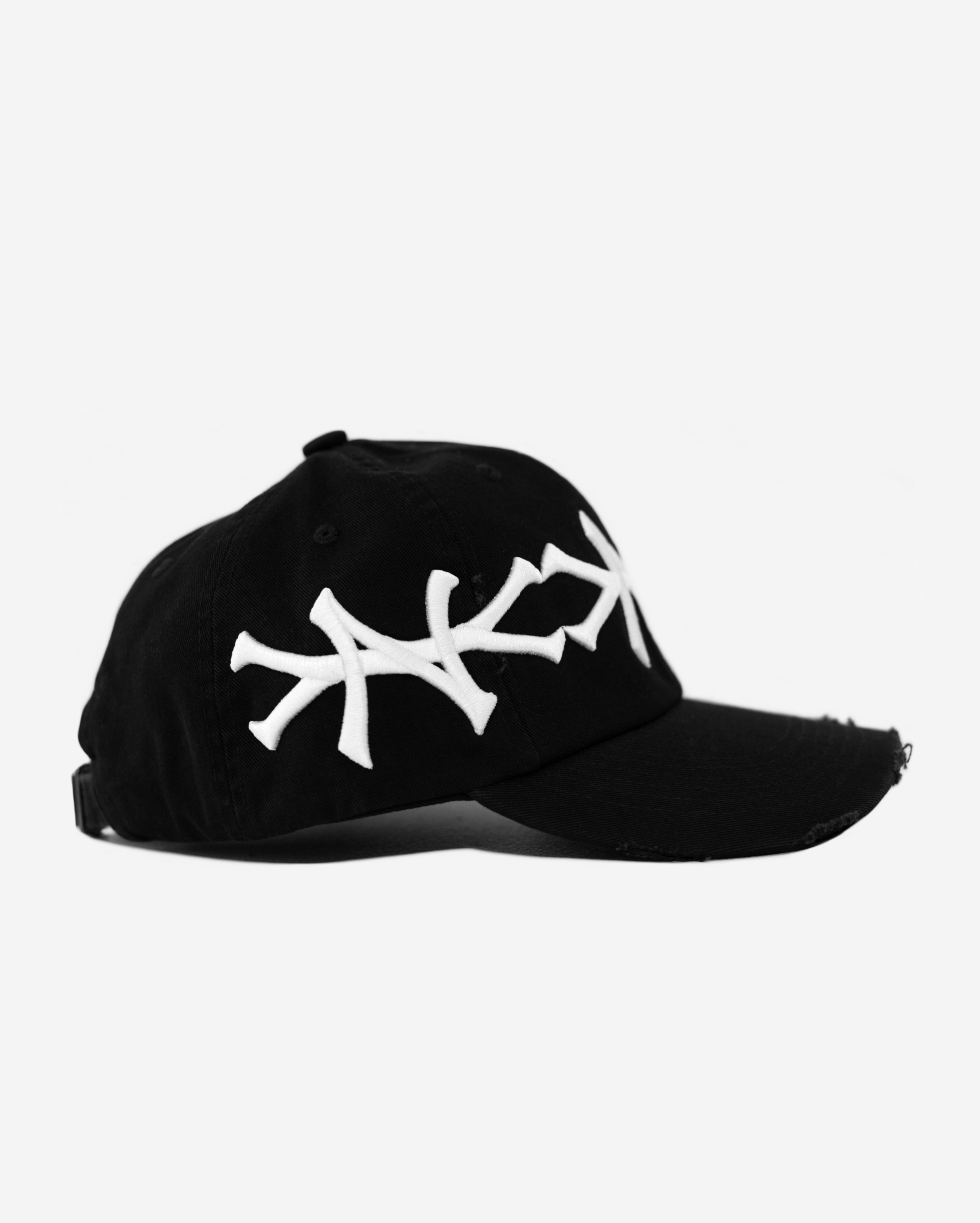 NEW YoRK CRoWN DISTRESSED HAT (BLACK)