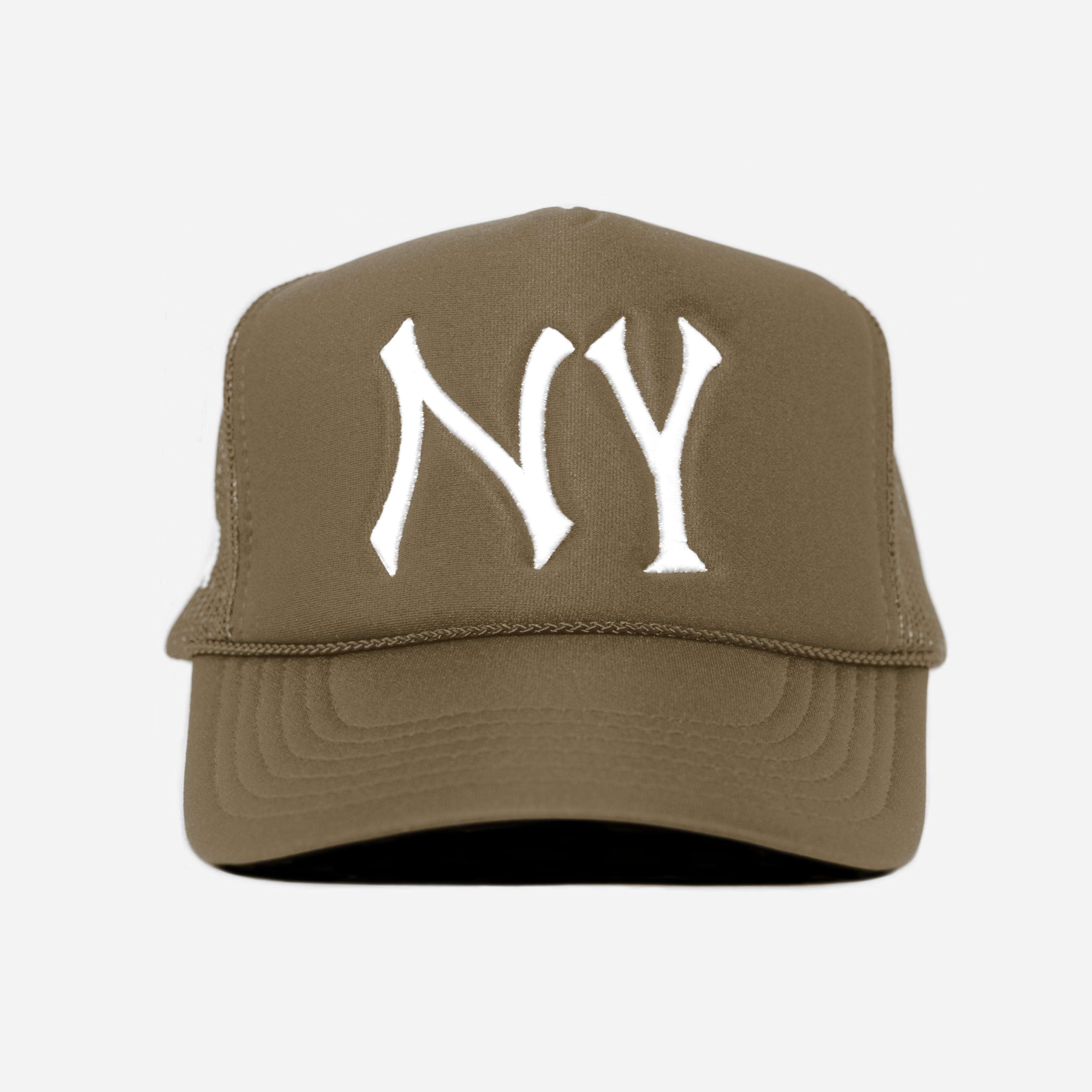 NY TRUCKER HAT (ARMY)