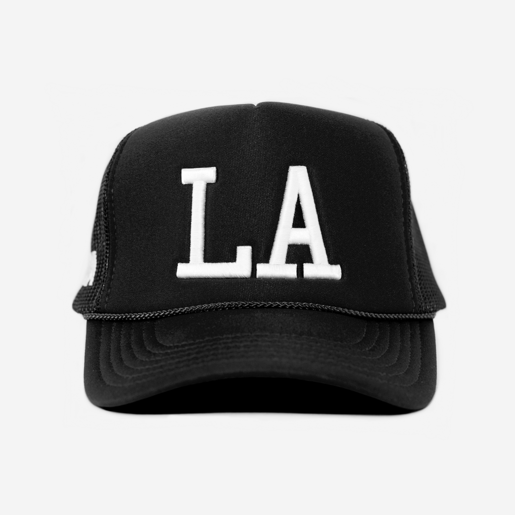 LA TRUCKER HAT (BLACK)